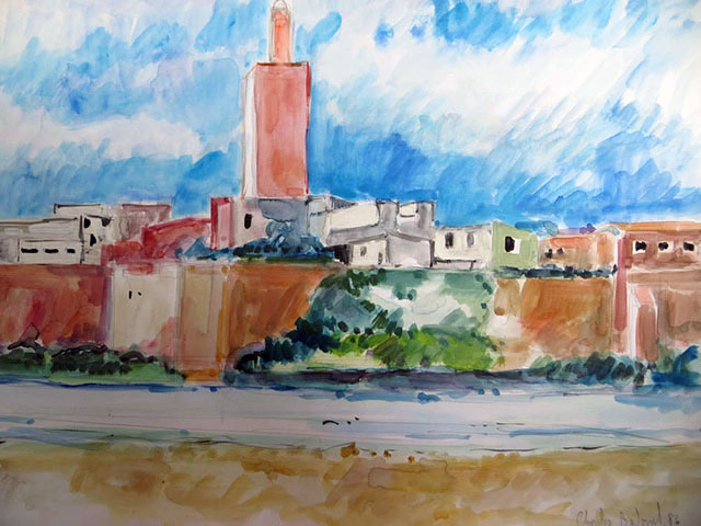 18-Maroc-1986-Aquarelle-65x50-N879