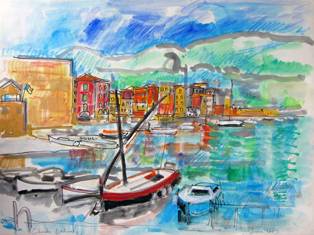 24-Villefranche-sur-mer-2003-Aquarelle-65x50-N378